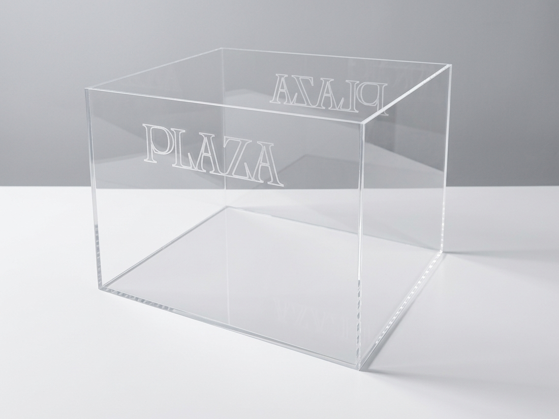 contenitore plexiglass incisione laser contenitore in plexiglass trasparente con incisione laser logo